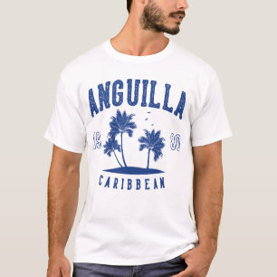 Anguilla Karibische Palme 1980 T-Shirt
