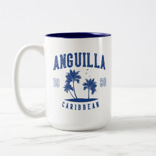 Anguilla Karibische Palme 1980 Zweifarbige Tasse