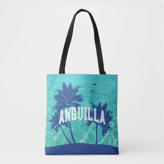 Anguilla Karibische Palme Tasche (Vorderseite)