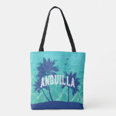 Anguilla Karibische Palme Tasche (Rückseite)