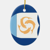 Anguilla Keramik Ornament (Vorne)