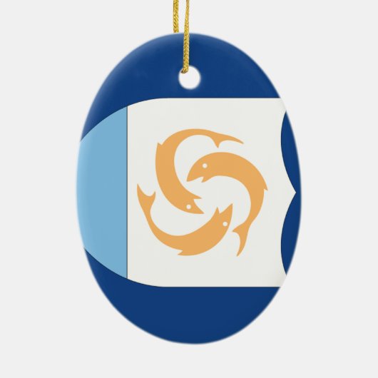 Anguilla Keramik Ornament (Hinten)