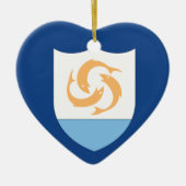 Anguilla Keramik Ornament (Vorne)