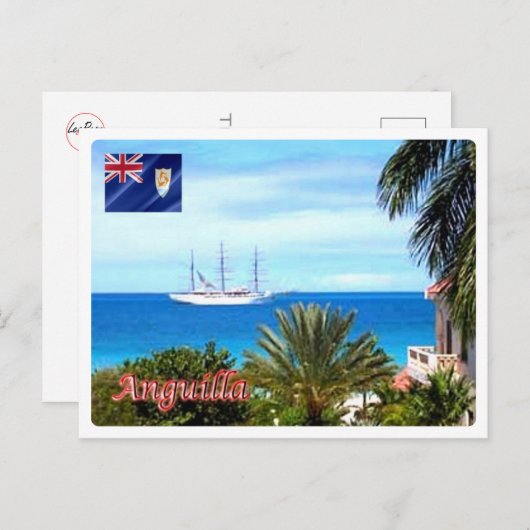 Anguilla - Long Bay - Postkarte (Vorne/Hinten)