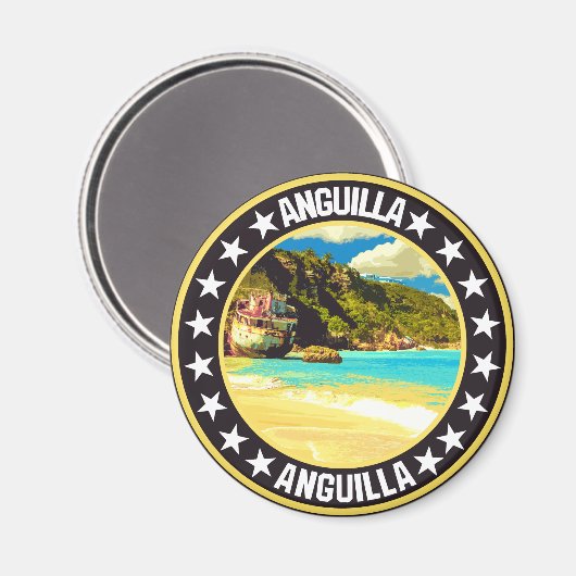 Anguilla Magnet (Vorderseite/Rückseite)