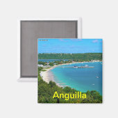 Anguilla-Magnet Magnet (Vorderseite/Rückseite)