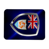 Anguilla Mettalic Emblem Magnet (Horizontal)