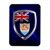 Anguilla Mettalic Emblem Magnet (Vertikal)
