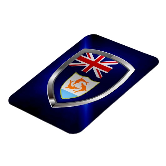 Anguilla Mettalic Emblem Magnet (Linke Seite)
