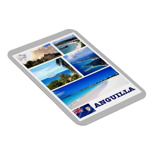 Anguilla - Mosaik - Magnet (Rechte Seite)
