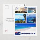 Anguilla - Mosaik - Postkarte (Vorne/Hinten)