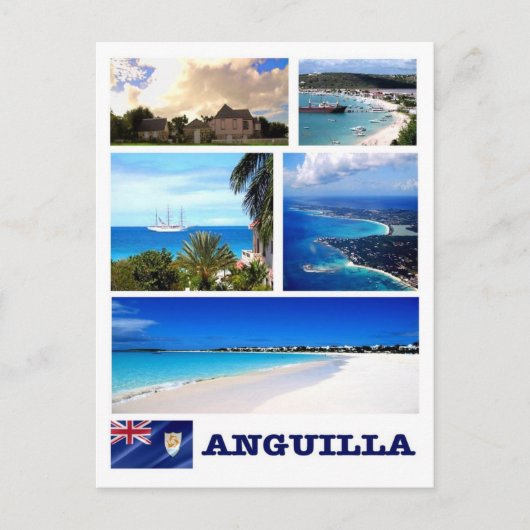 Anguilla - Mosaik - Postkarte (Vorderseite)