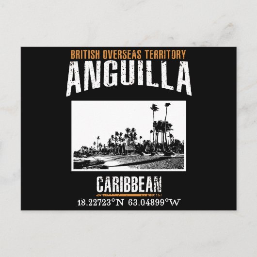 Anguilla Postkarte (Vorderseite)