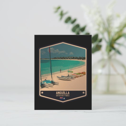 Anguilla Postkarte (Stehend Vorderseite)
