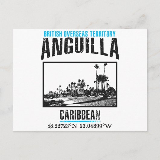 Anguilla Postkarte (Vorderseite)