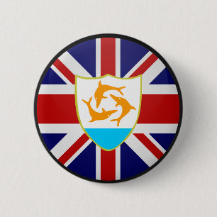 Anguilla-Qualität Flaggen-Kreis Button