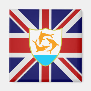 Anguilla-Qualitäts-Flagge Magnet