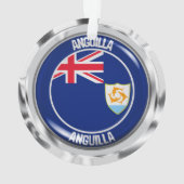 Anguilla Round Emblem Ornament (Rückseite)