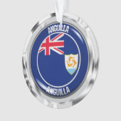Anguilla Round Emblem Ornament (Vorderseite)