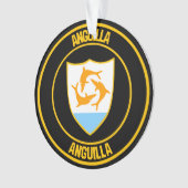 Anguilla Round Emblem Ornament (Vorderseite)