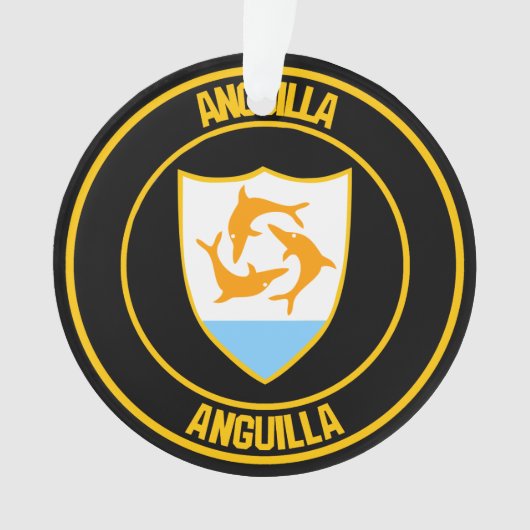 Anguilla Round Emblem Ornament (Vorderseite)