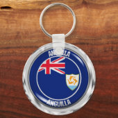 Anguilla Round Emblem Schlüsselanhänger (Vorderseite)