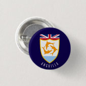 Anguilla-Wappen Button (Vorne & Hinten)