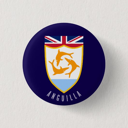 Anguilla-Wappen Button (Vorderseite)