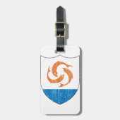 Anguilla-Wappen Gepäckanhänger (Vorderseite vertikal)