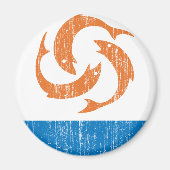 Anguilla-Wappen Magnet (Vorne)