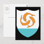 Anguilla-Wappen Postkarte (Vorne/Hinten)