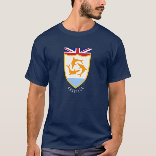 Anguilla-Wappen T-Shirt (Vorderseite)