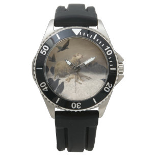 Anguisch: Schafe mit einem toten Lamm Armbanduhr
