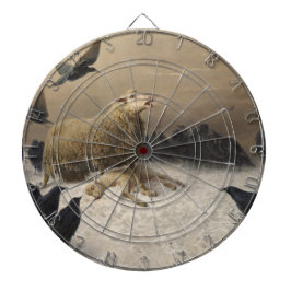 Anguisch: Schafe mit einem toten Lamm Dartscheibe