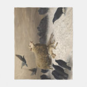 Anguisch: Schafe mit einem toten Lamm Fleecedecke (Vorderseite)