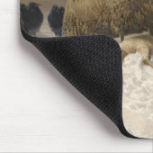 Anguisch: Schafe mit einem toten Lamm Mousepad (Ecke)