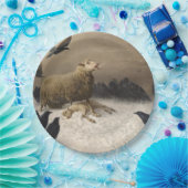 Anguisch: Schafe mit einem toten Lamm Pappteller (Party)