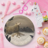 Anguisch: Schafe mit einem toten Lamm Pappteller (Party)