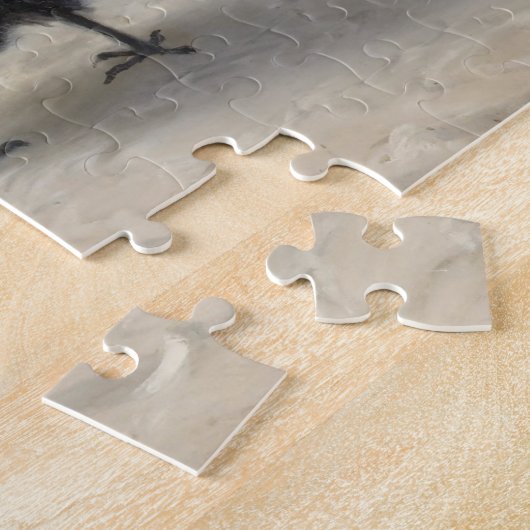 Anguisch: Schafe mit einem toten Lamm Puzzle (Seite)