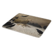 Anguisch: Schafe mit einem toten Lamm Schneidebrett (Ecke)