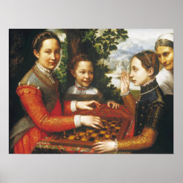 Anguissola - Künstlerinnen und Schwestern Schach s Poster