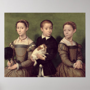 Anguissola - Schwestern und Bruder der Künstlerin Poster