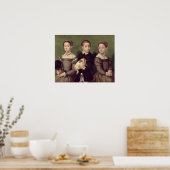 Anguissola - Schwestern und Bruder des Künstlers Poster (Küche)