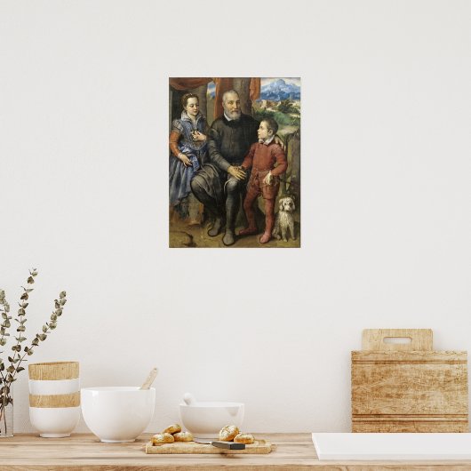 Anguissola - Vater des Künstlers Amilcare Anguisso Poster (Küche)