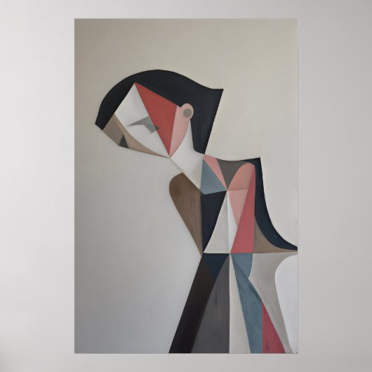 Angular abstract portrait using blush poster (Vorne)