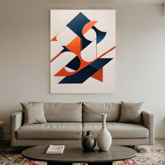 Angular Symphony Leinwanddruck