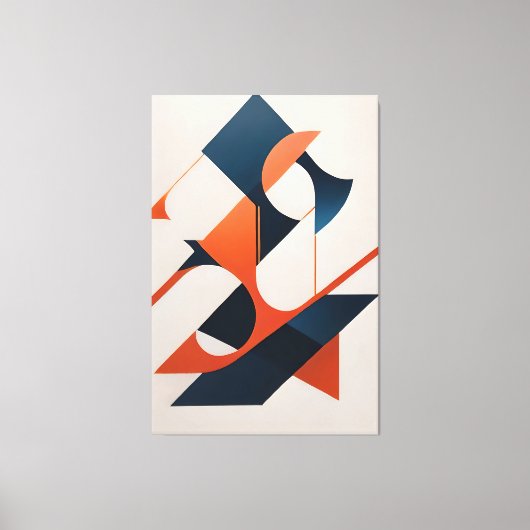 Angular Symphony Leinwanddruck (Vorderseite)