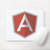 AngularJS Shield Logo Mousepad (Mit Mouse)