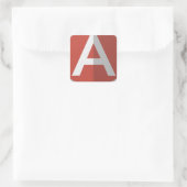 AngularJS Shield Logo Quadratischer Aufkleber (Tasche)