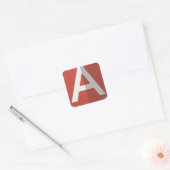 AngularJS Shield Logo Quadratischer Aufkleber (Umschlag)